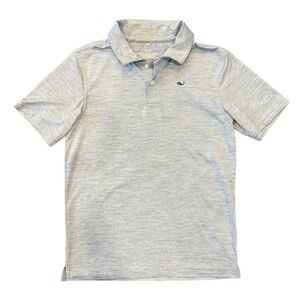 Vineyard Vines Blue/Gray Striped Polo Shirt Size Youth Small (8-10)